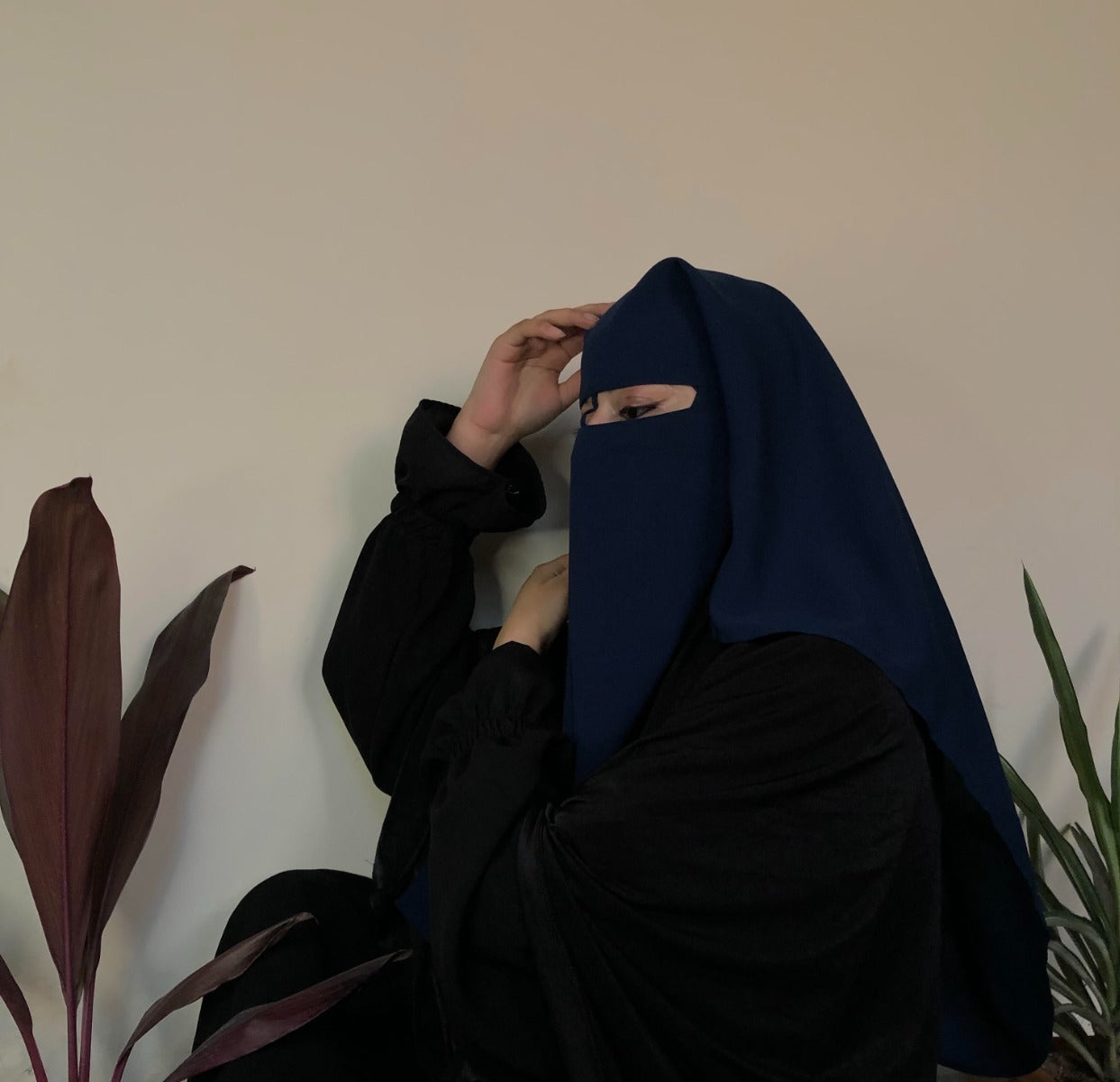 Double Layer Niqab- Full Covering
