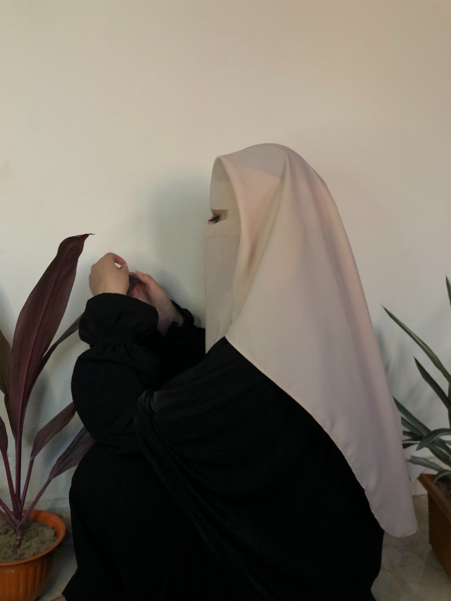 Double Layer Niqab- Full Covering