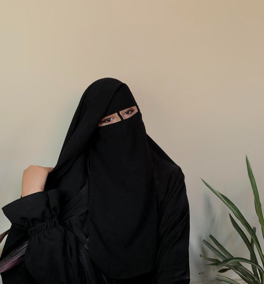 Double Layer Niqab- Full Covering