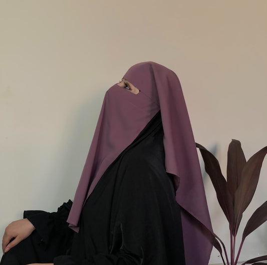 5 Pieces Combo-Double Layer Niqab- Full Covering