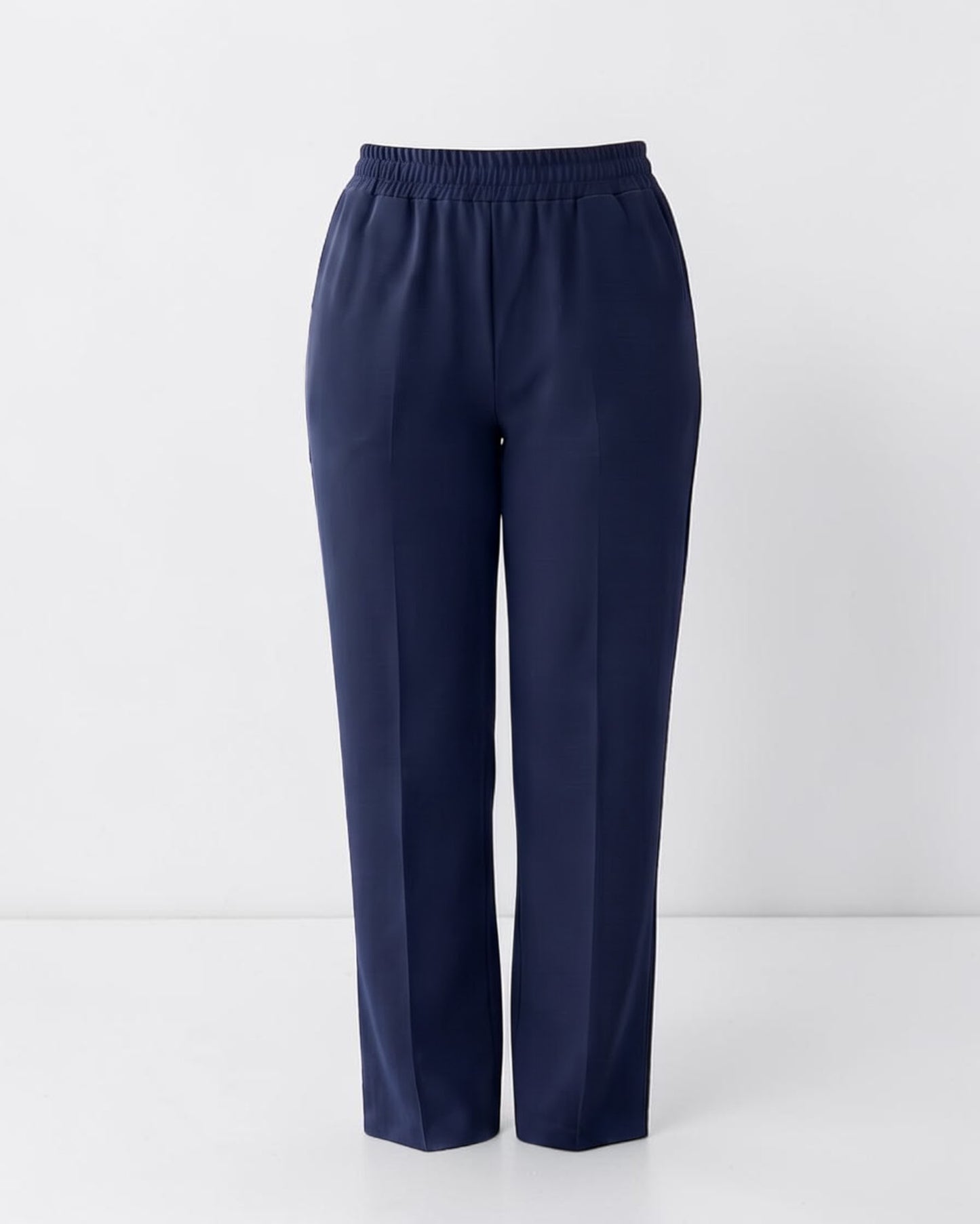 Women’s Trousers with Elasticated Waistband | Navy Blue