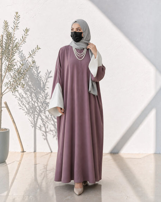 Free Size Kaftan Abaya with Matching Hijab | free-size-kaftan-abaya