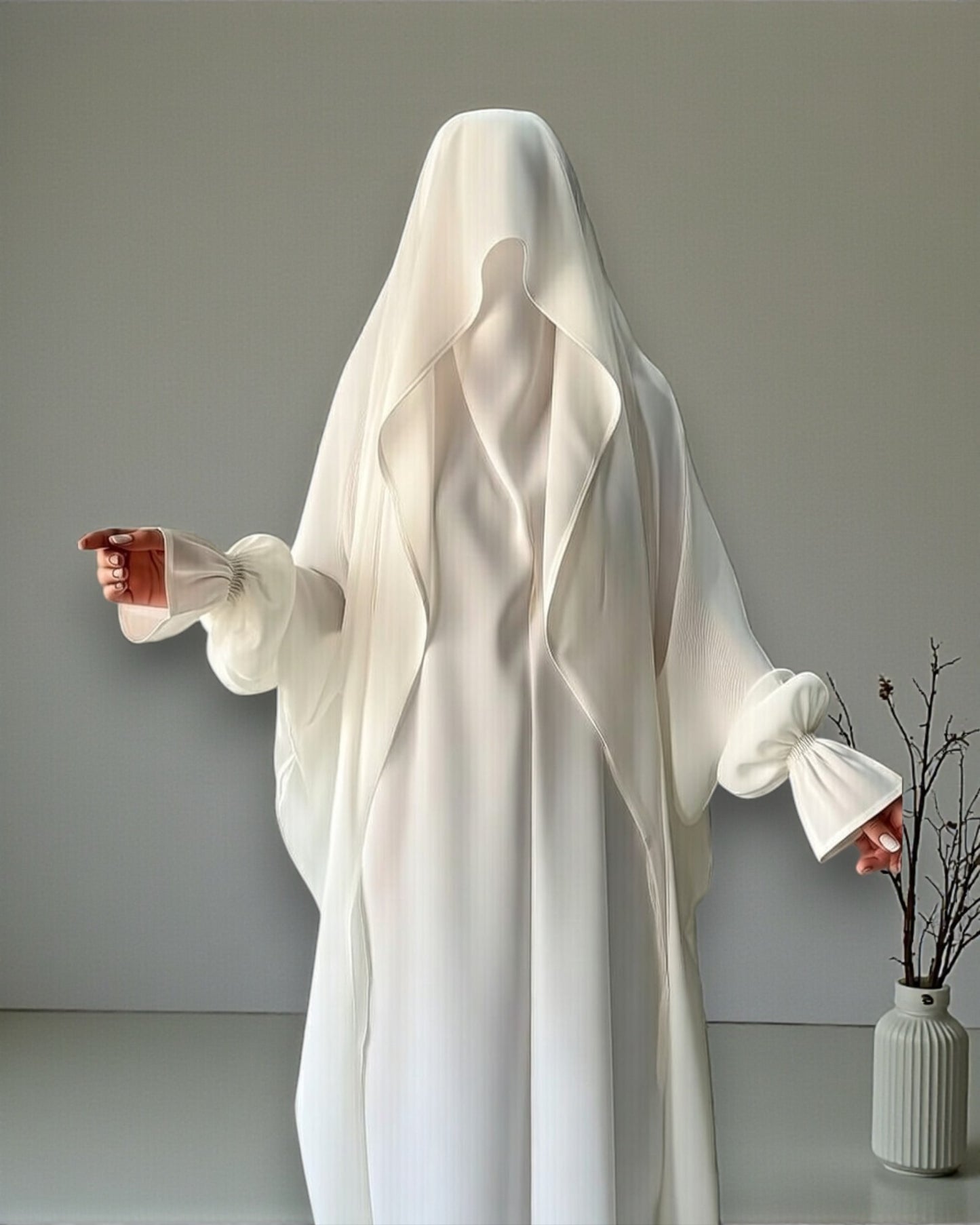 Graceful Saudi Jilbab Abaya in Premium Seltos Fabric