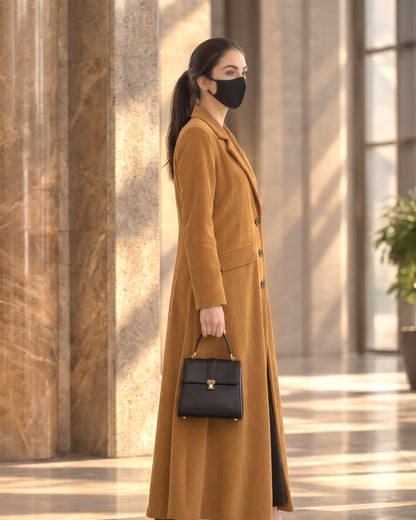 Tailored Corduroy Long Coat