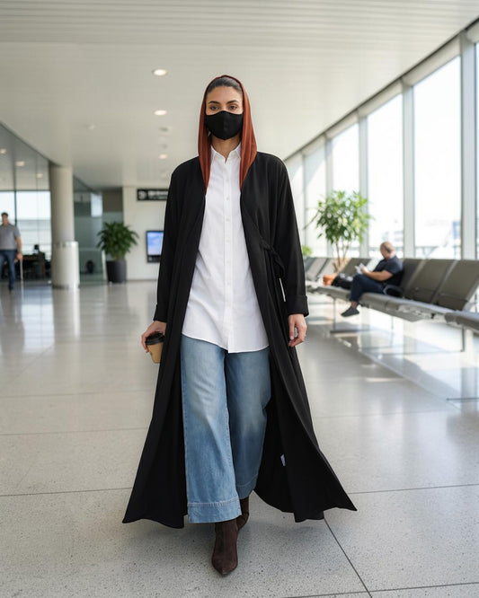 Angrakha Abaya with Side Tie