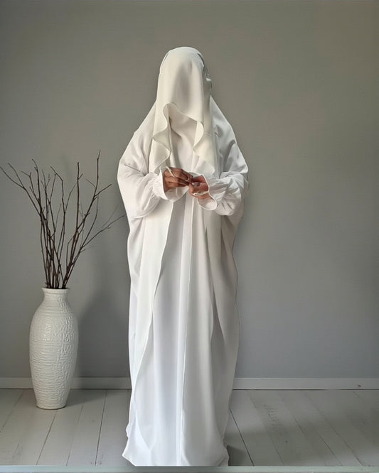 Graceful Saudi Jilbab Abaya in Premium Seltos Fabric