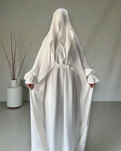 Graceful Saudi Jilbab Abaya in Premium Seltos Fabric