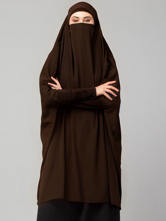 Khimar-Long Prayer Hijab With Mouth-Piece
