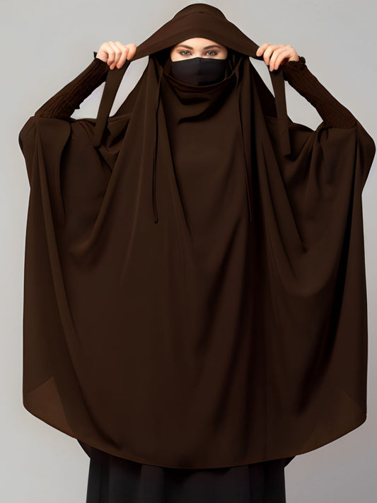 Khimar-Long Prayer Hijab With Mouth-Piece