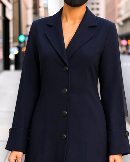 Premium Abaya style Coat without Lining | Free Matching Hijab