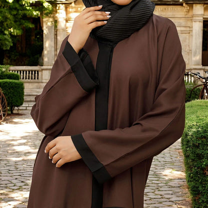 Dual-Color Free-Size Kaftan Abaya