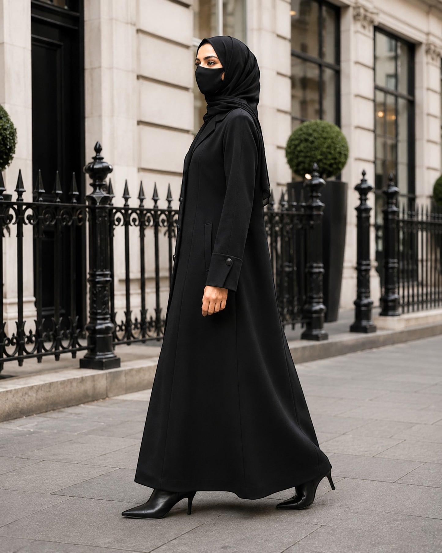 Premium Blazer Style Abaya without Lining | Free Matching Hijab