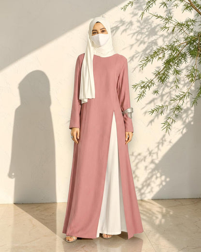 3 Pcs Set |Modest Co-Ord Set with Long Slit Top