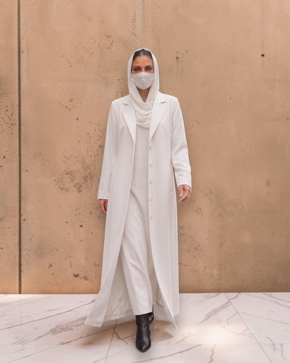 Abaya style coat without Lining | Free Matching Hijab