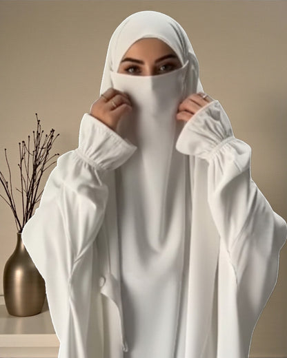 Graceful Saudi Jilbab Abaya in Premium Seltos Fabric