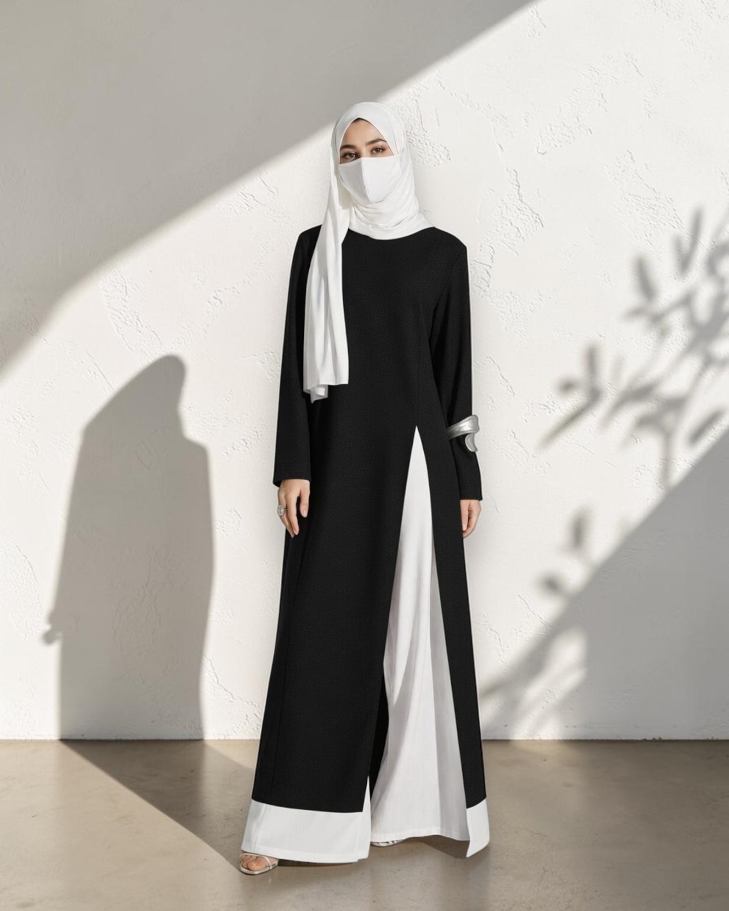Mahram Modest Wear Set with Long Slit Top