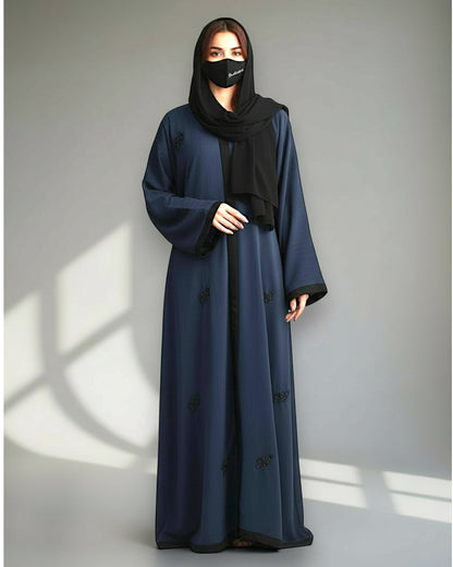 Front Open Abaya in Zoom Imported Fabric with Handwork