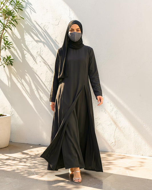 Mahram Palazzo Set with Longline Top | 3 Pcs Set