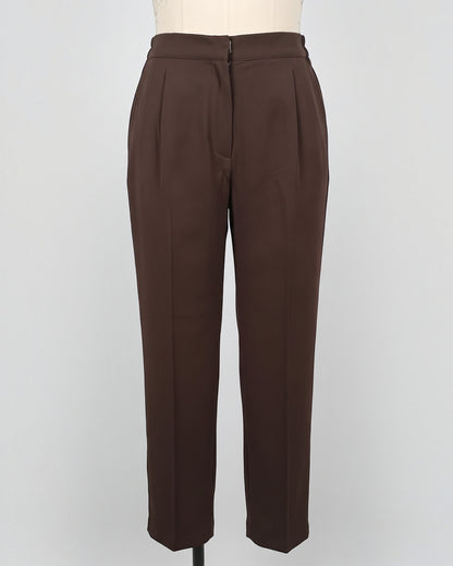 Straight-Fit Trousers for Women in Praadaa Fabric
