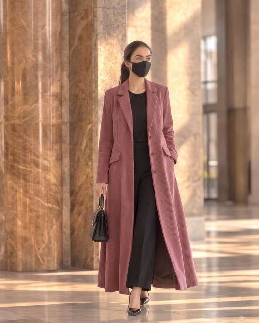 Classic Corduroy Workwear Long Coat