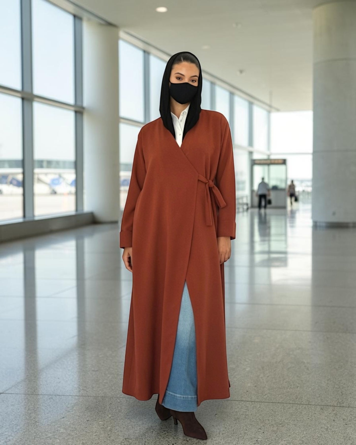 Angrakha Abaya with Side Tie