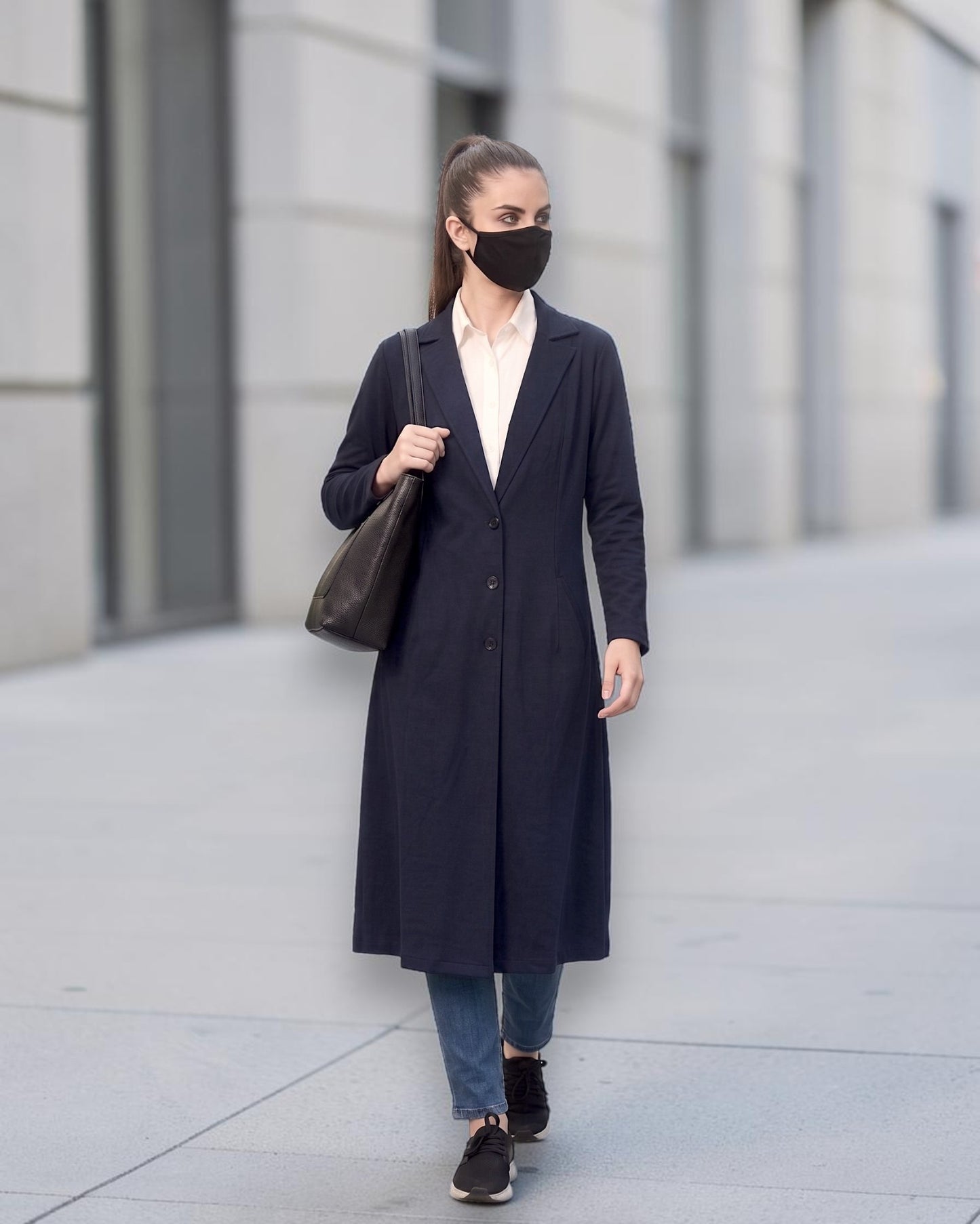 Longline Blazer for girls with Pockets | blazer-for-girls