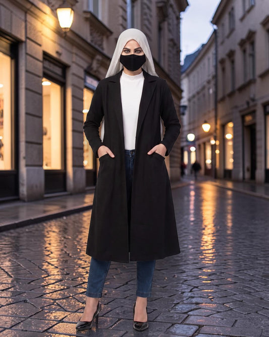 Longline Double-Breasted Blazer for Work | blazer-for-work