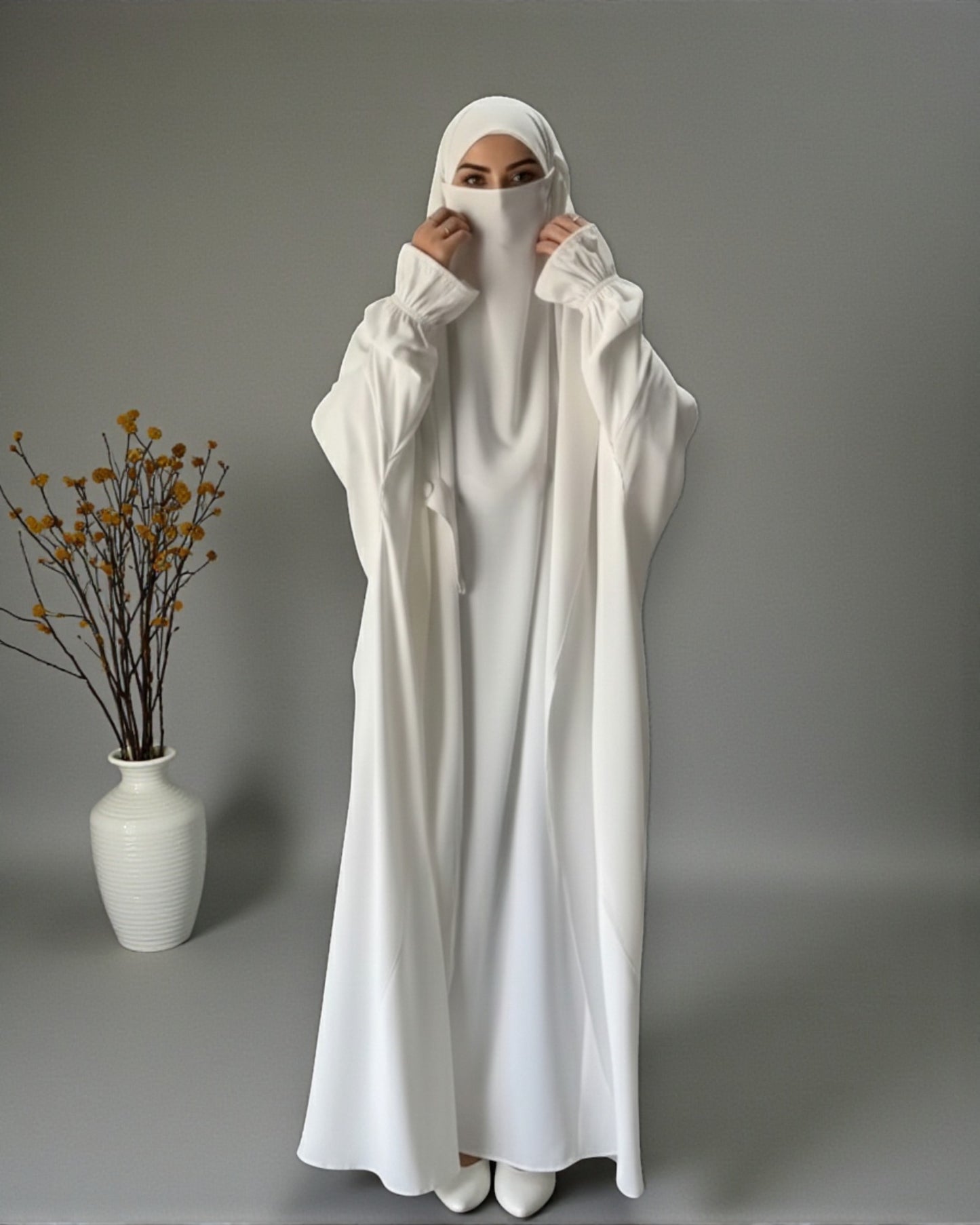 Graceful Saudi Jilbab Abaya in Premium Seltos Fabric