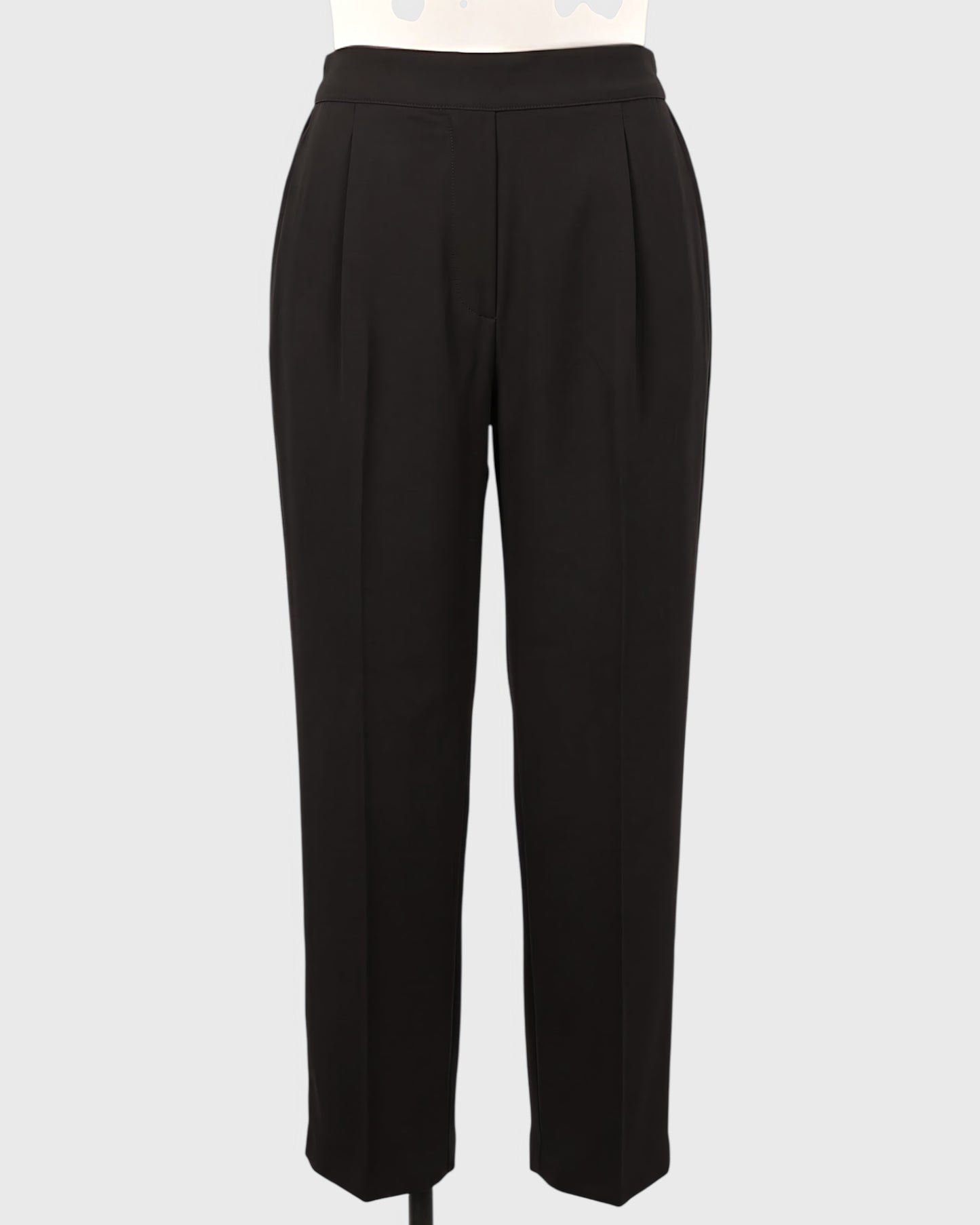 Straight-Fit Pull-On Trousers with Smooth Front & Elasticated Back