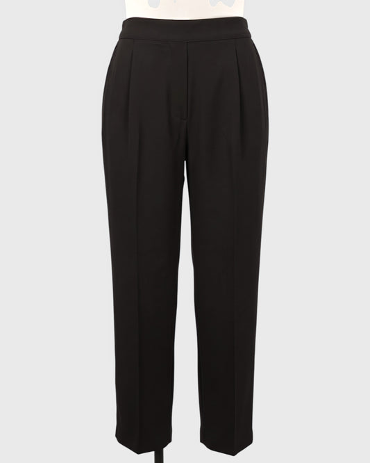 Straight-Fit Pull-On Trousers with Smooth Front & Elasticated Back