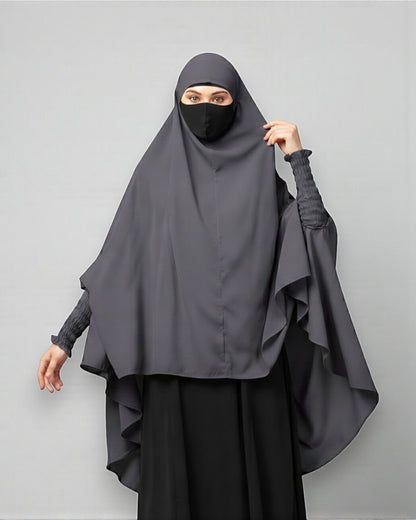 Khimar-Long Prayer Hijab With Mouth-Piece