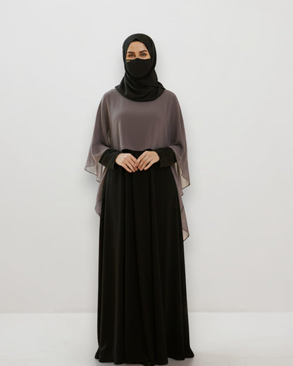 Princes Abaya Dress In Dual Layer
