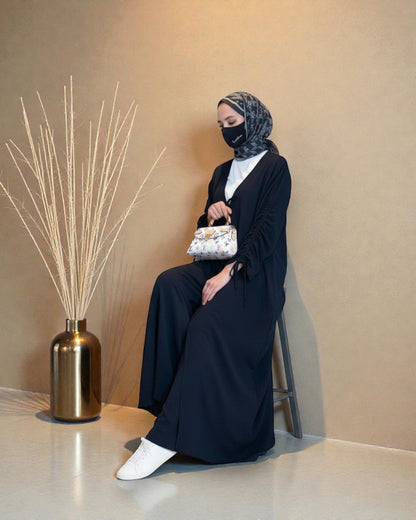 Full Length Open Abaya Fit Shrug in CYE Crush