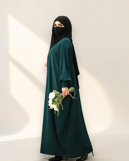 Green Kaftan Daily Wear Abaya