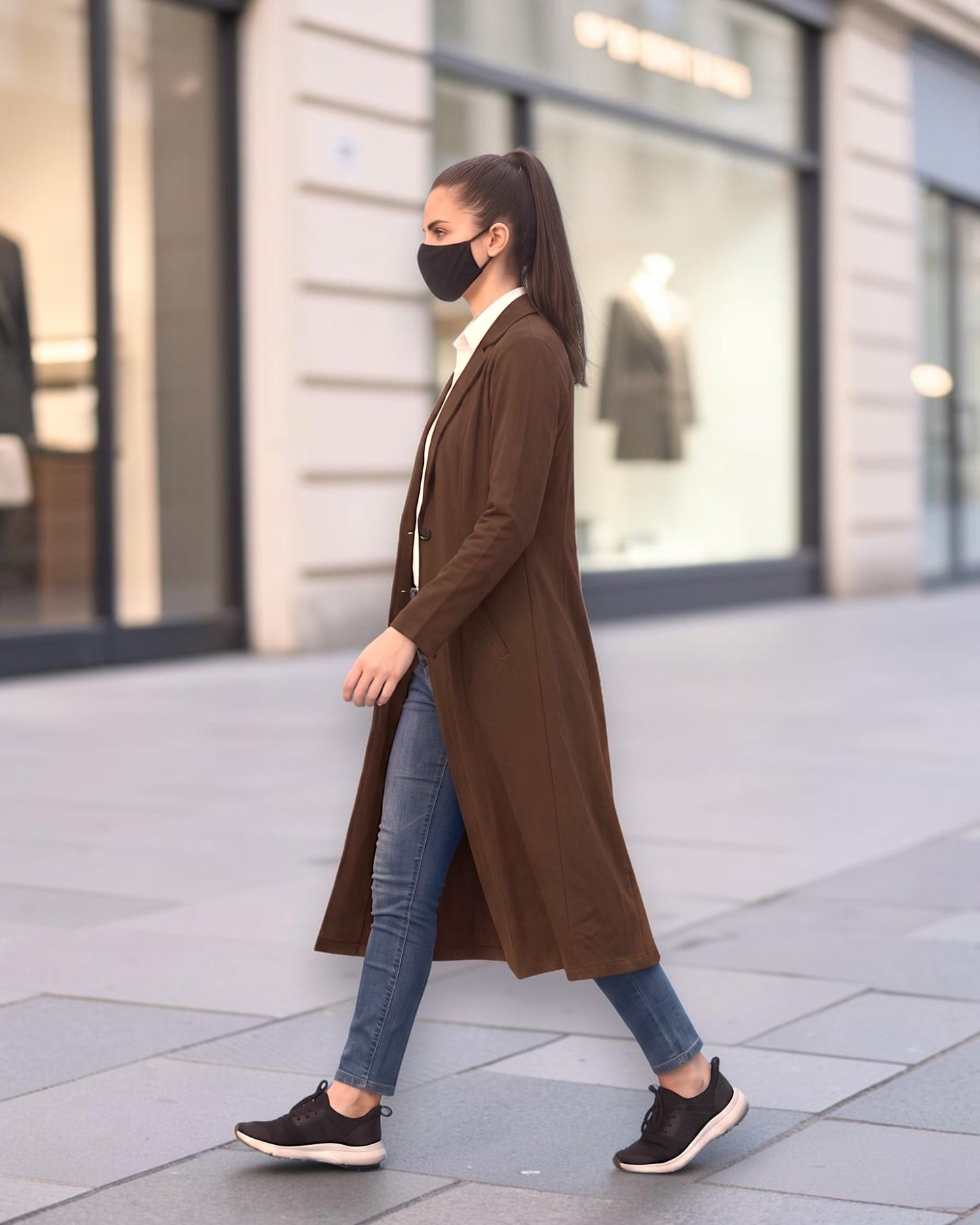 Longline Blazer for women with Pockets | blazer-for-women