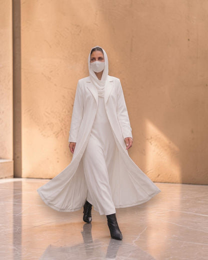 Abaya style coat without Lining | Free Matching Hijab