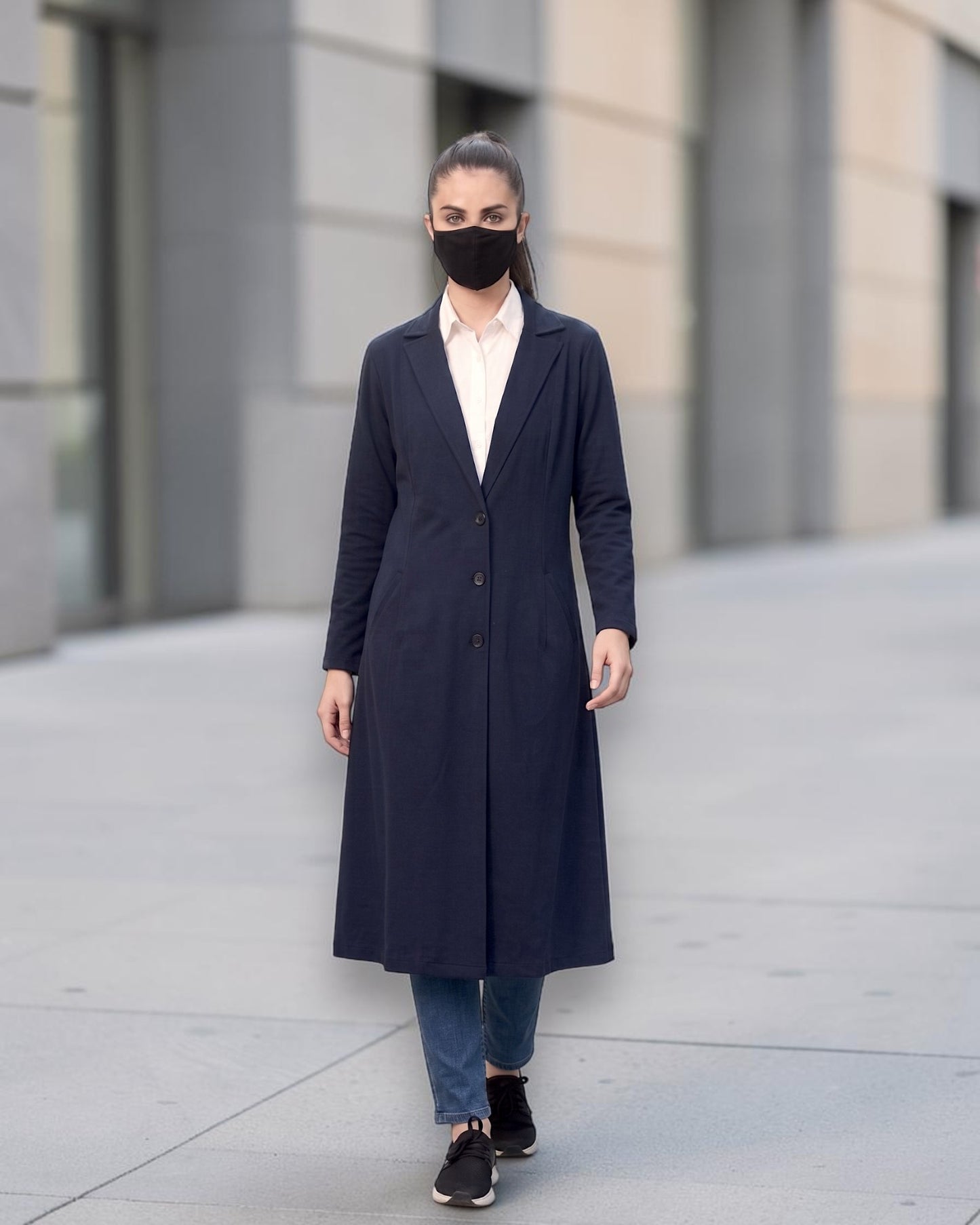 Longline Blazer for girls with Pockets | blazer-for-girls