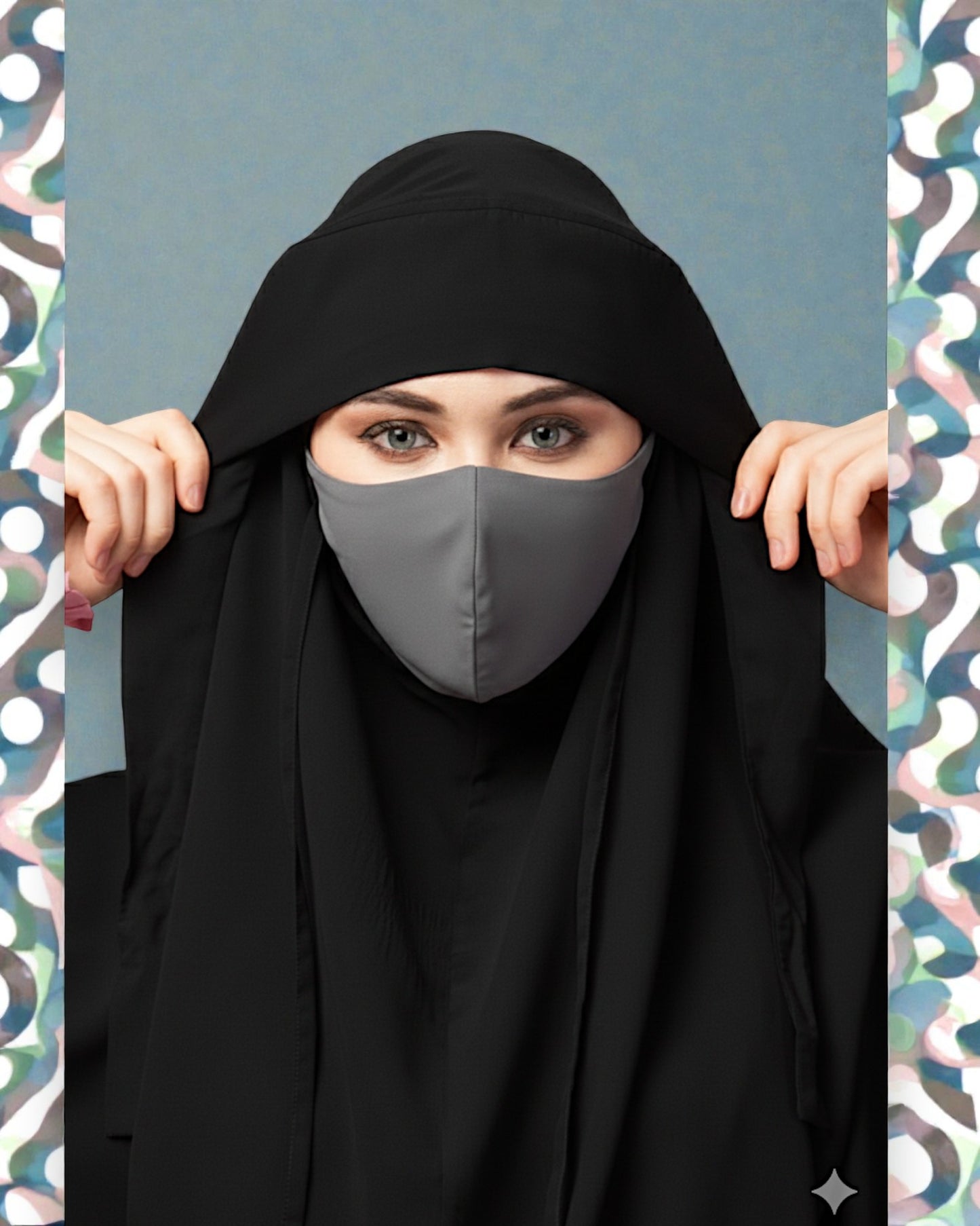 Khimar-Long Prayer Hijab With Mouth-Piece