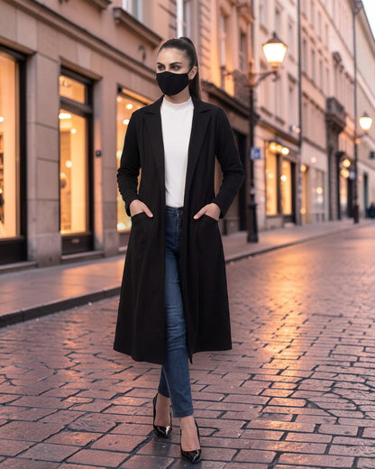 Longline Double-Breasted Blazer for Work | blazer-for-work