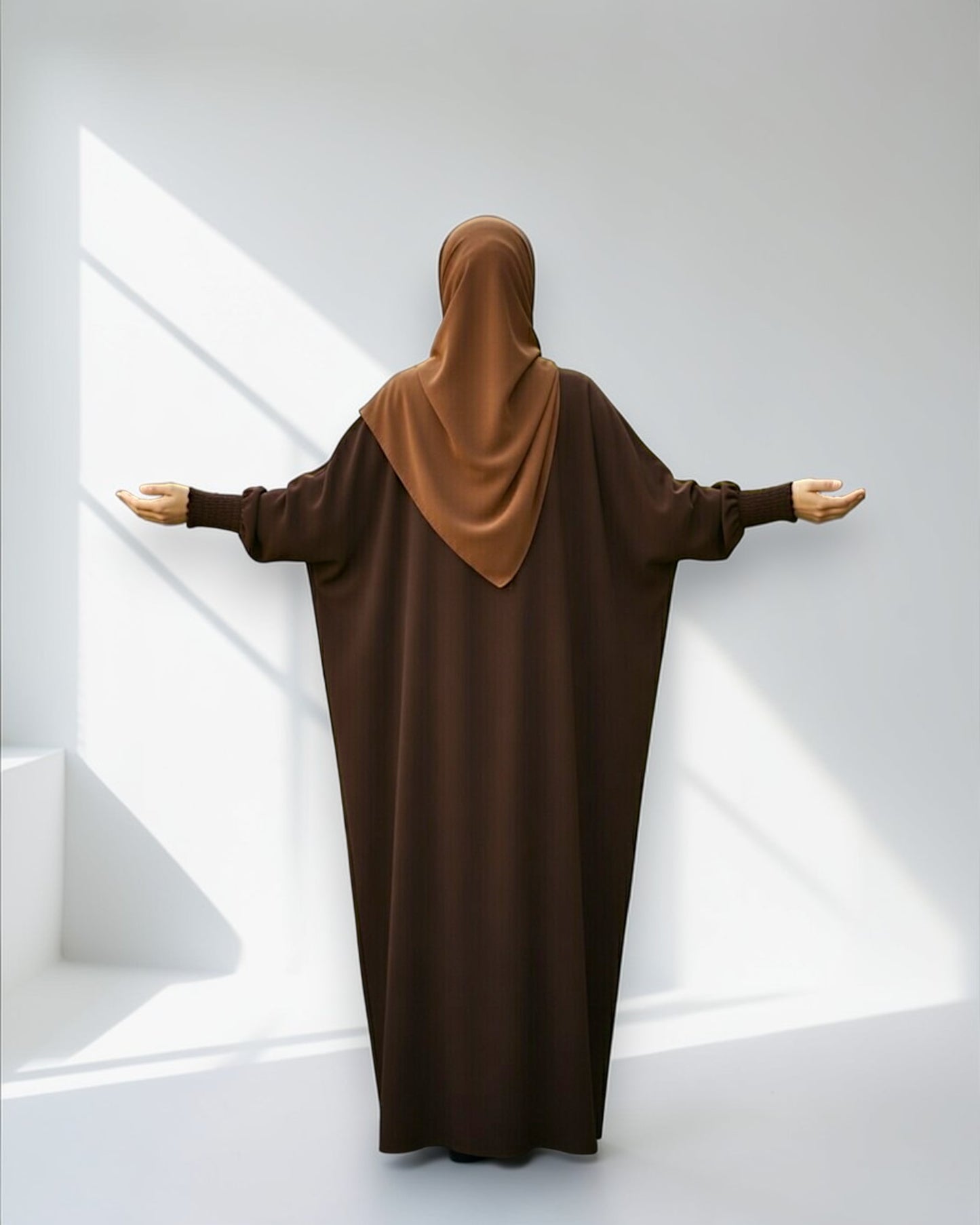 Front Open Kaftan Abaya in Premium Seltos Fabric with Full Zipper