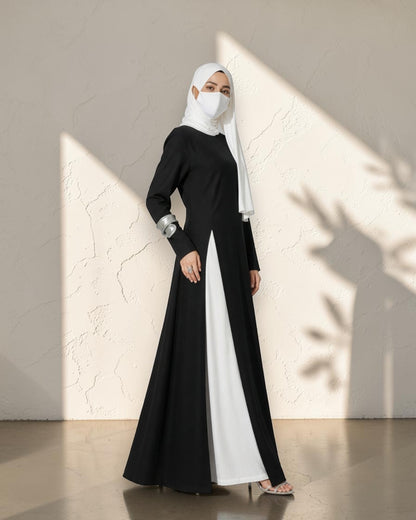 Mahram Modest Wear Set with Long Slit Top