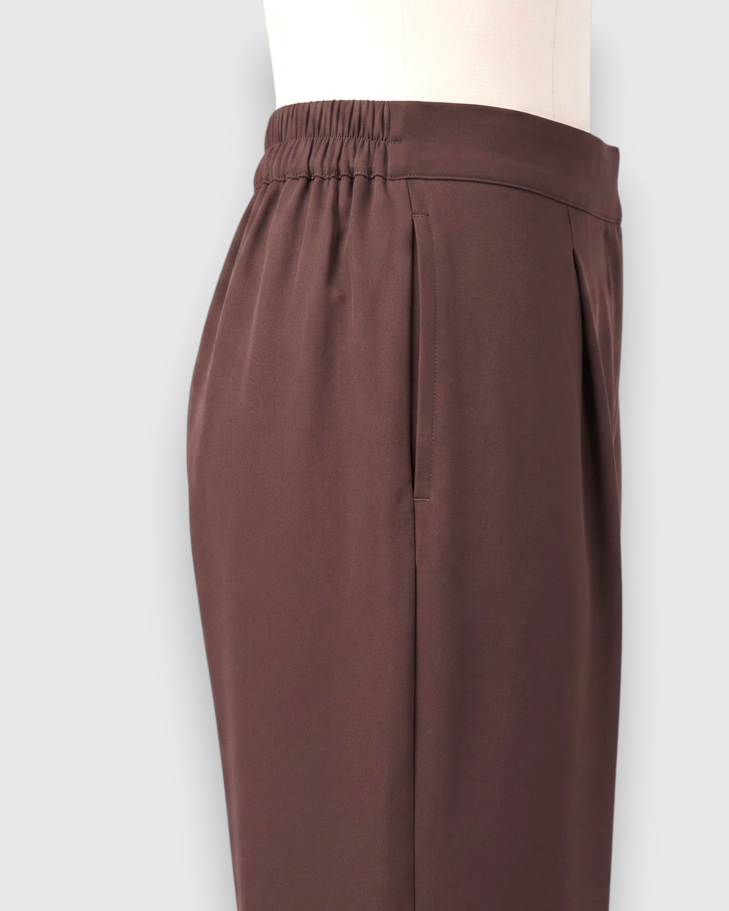 Straight-Fit Trousers for Women in Praadaa Fabric