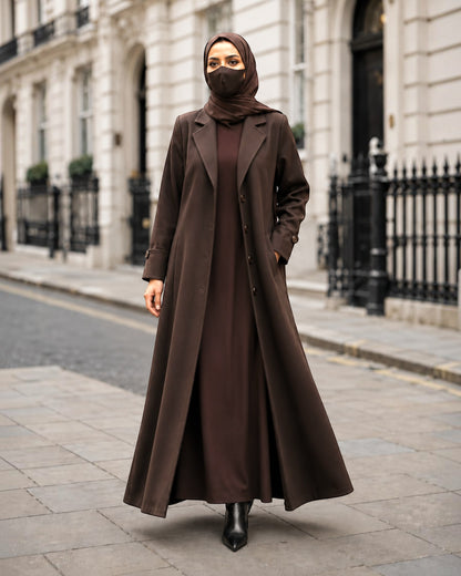 Premium Coat Style Abayas without Lining | Free Matching Hijab