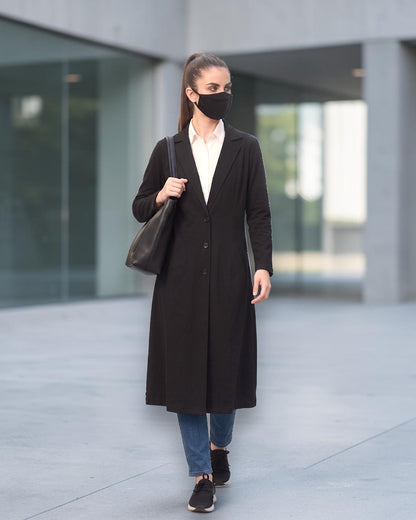 Longline Blazer for Woman with Pockets | blazer-for-woman