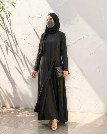 Mahram Palazzo Set with Longline Top | 3 Pcs Set
