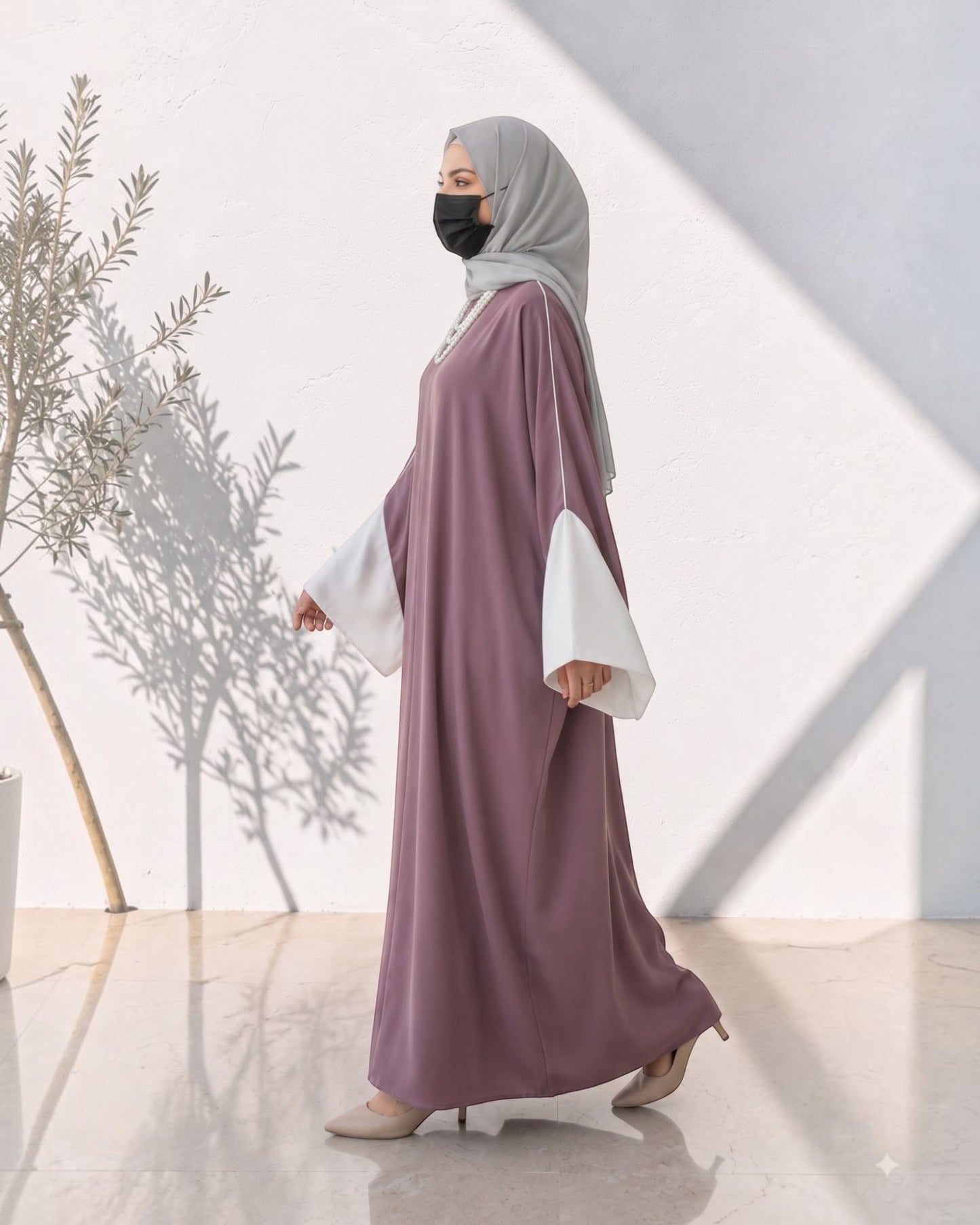 Free Size Kaftan Abaya with Matching Hijab | free-size-kaftan-abaya