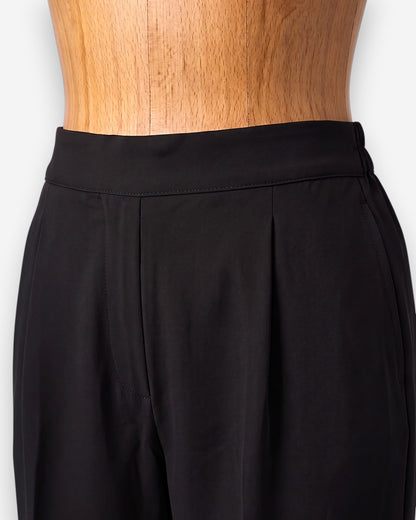 Straight-Fit Trousers with Hook-Zip Front & Elasticated Back (Copy)