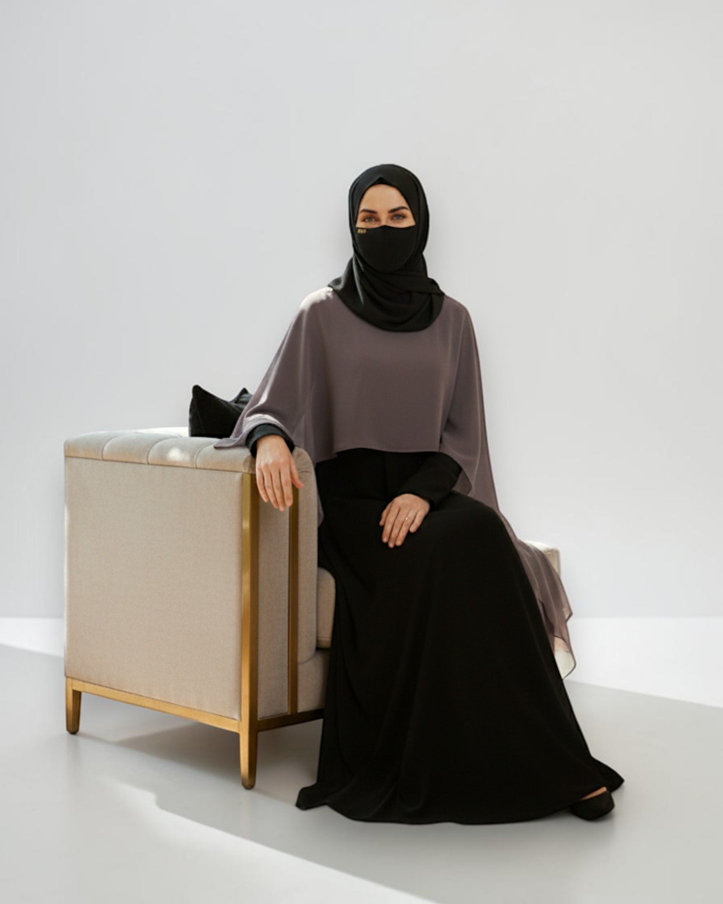 Princes Abaya Dress In Dual Layer