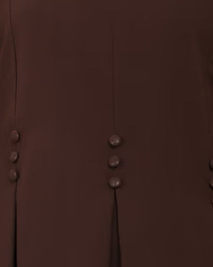 Mahram Brown Dress Abaya for Girls