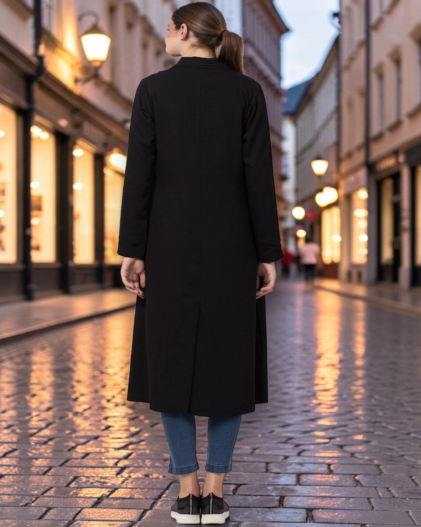 Longline Double-Breasted Blazer for Work | blazer-for-work